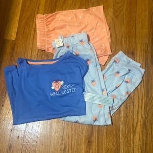 Girls 3 piece pajama set